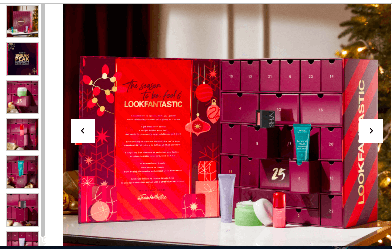 Lookfantastic優惠碼2024-Lookfantastic 聖誕Advent Calendar禮盒2021 額外送£50贈品優惠碼